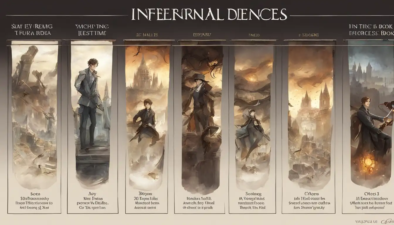 Average Reading Time for Each Book in The Infernal Devices Series