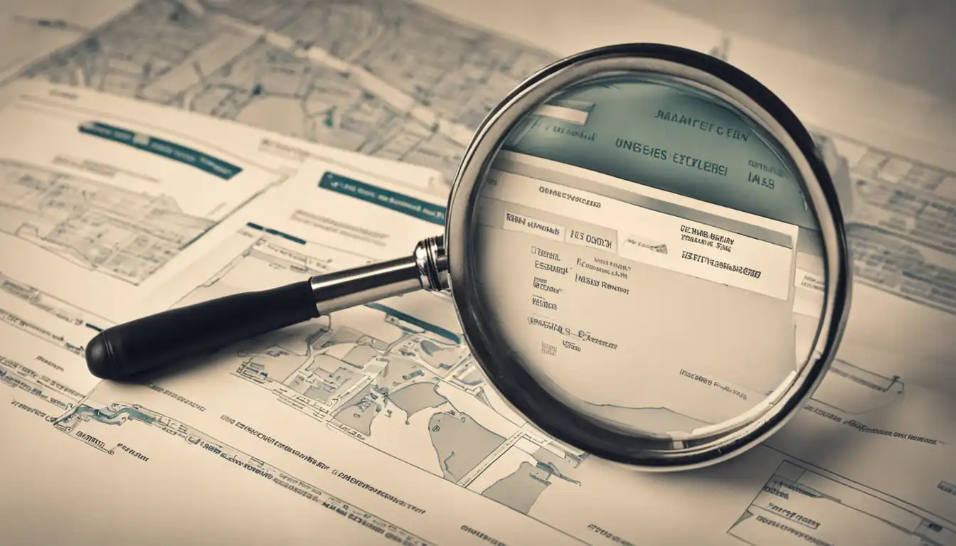 A magnifying glass hovering over a website's sitemap, revealing hidden indexing issues and providing solutions.