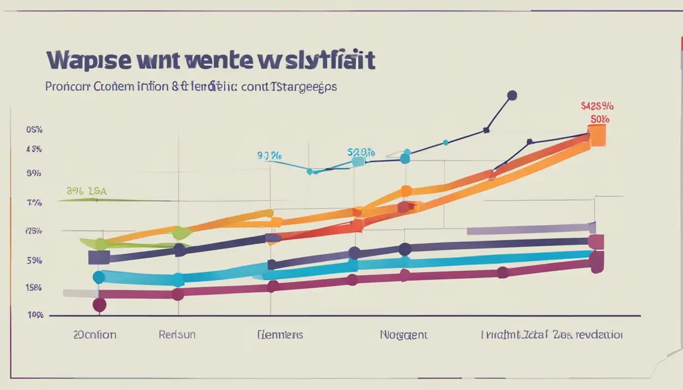 A colorful graph showing increased website traffic and engagement after implementing content syndication strategies.