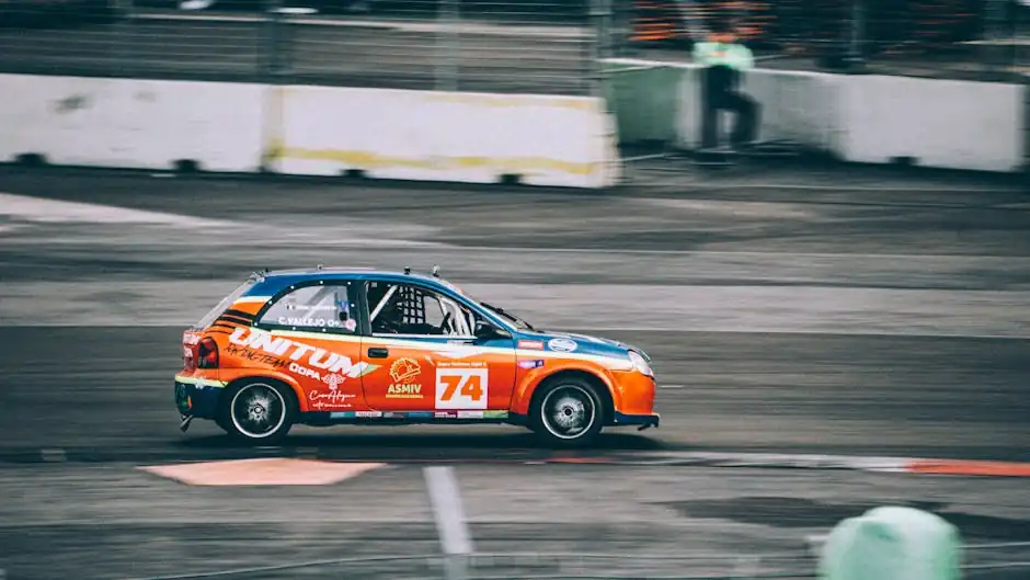 Sports Car on a Track 