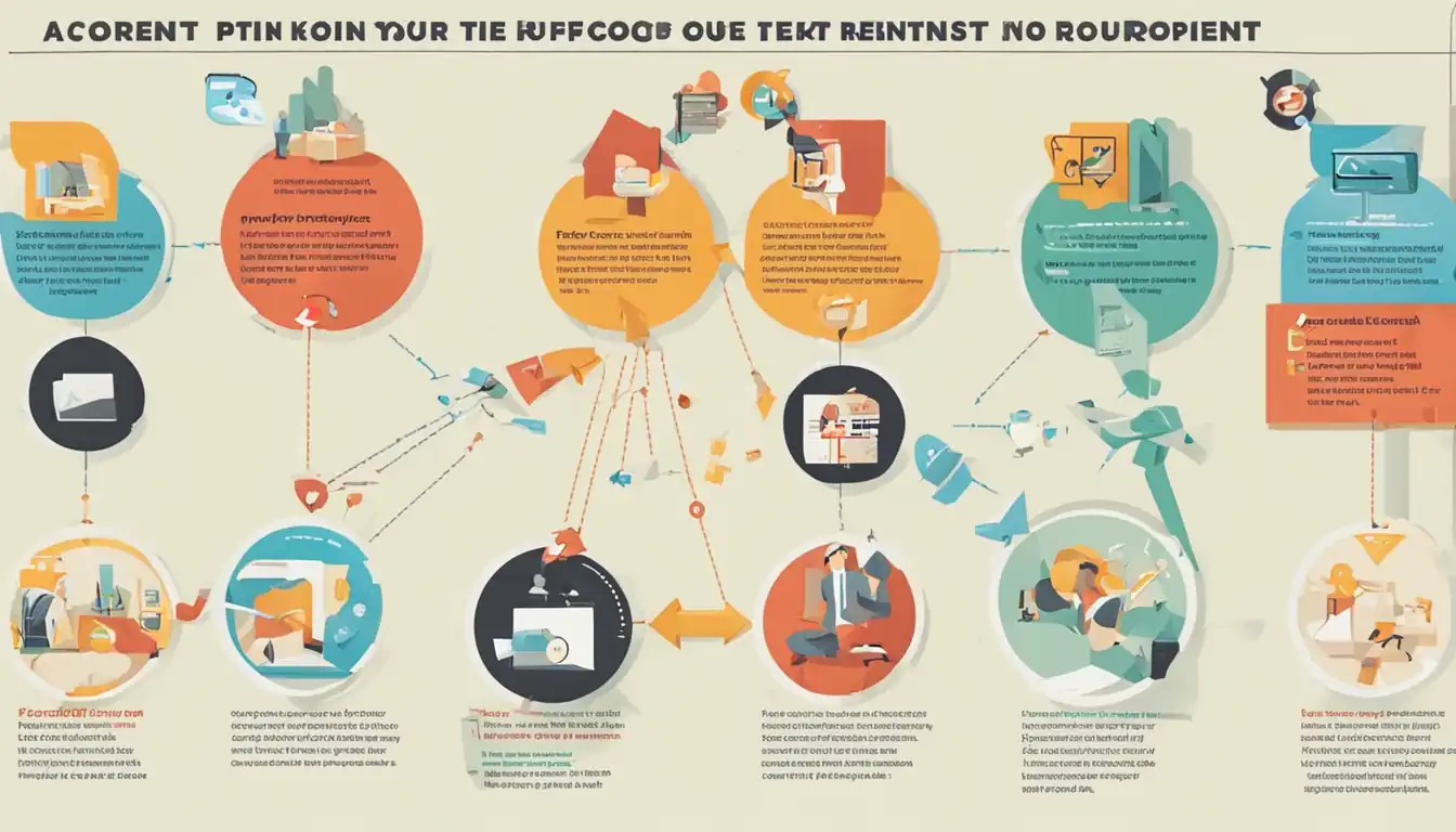 A colorful infographic displaying different ways to repurpose content, with arrows and icons for each method.